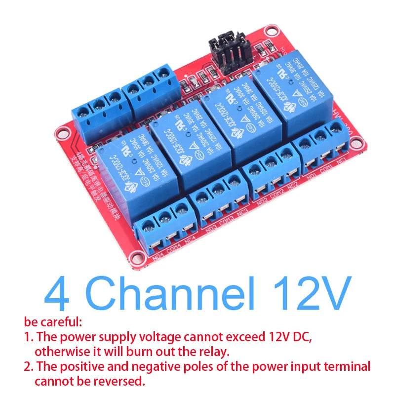 High/Low Level Trigger Relay Module 1/2/4/8 Channel 5V12V24V Home Intelligent Control Module With Optocoupler Isolation Output