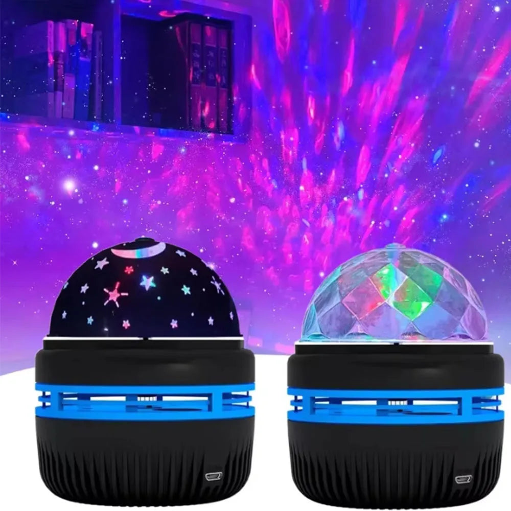 Galaxy Projector RGB Star Projector USB Powered Remote Control Night Light Lamp for Birthday Gifts Holiday Party Room Decoration