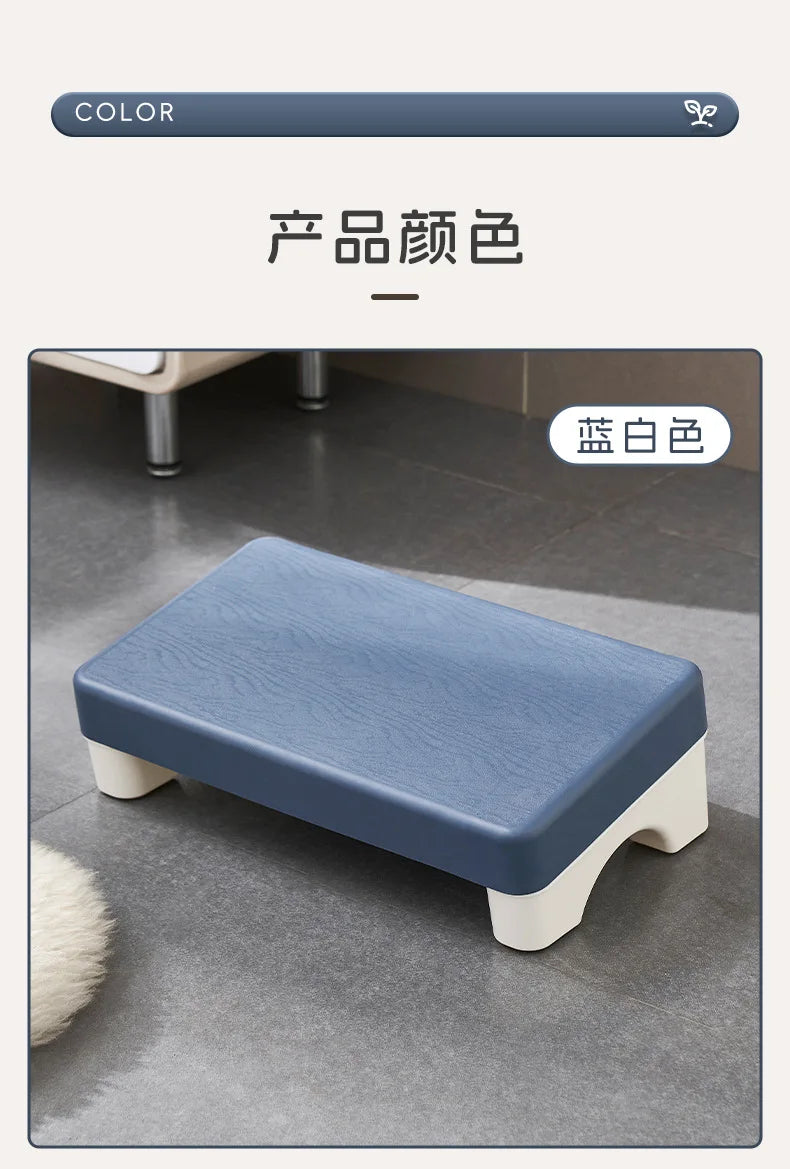 Ergonomic PP Footrest Under Desk Foot Stool Comfortable Space-Saving Foot Rest for Office Work Study Sofa Home
