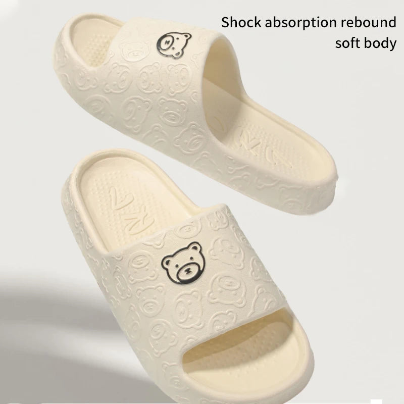 Non-Slip Slippers Female Outer Wear 2024 New Bathroom Indoor Home Sandals Female Summer Eva