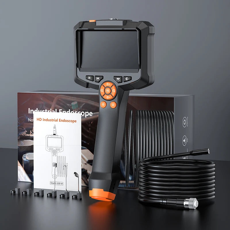 Industrial Endoscope Camera 4.3 "Single Dual Lens HD 1080P Car Inspection Borescope IP67 Waterproof Sewer Camera With LED - Shoppiline