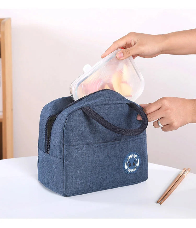 Neue japanische einfarbige vielseitige Kation-Frischhaltetasche, Eisbeutel, Bento-Wärmeisolierungstasche, Studenten-Brotdose, tragbare Ther
