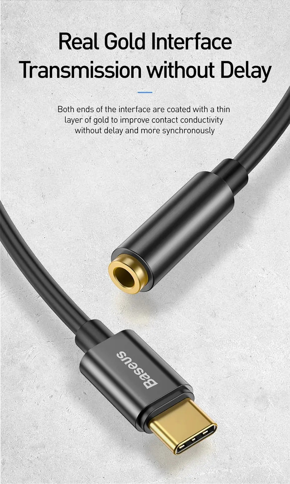 Baseus Type C to 3.5mm Earphone Jack AUX USB C Cable Adapter for Huawei P40 P30 Pro Xiaomi 10 9 Type C Headphone Audio Adapter