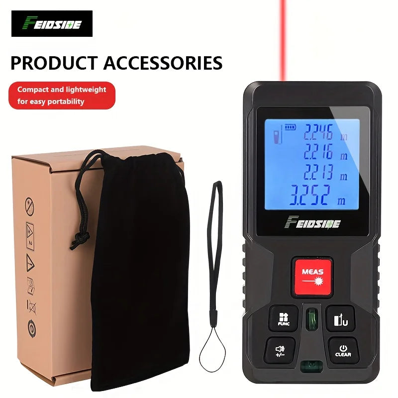 HAUPTSON 70/100M Laser Rangefinder Distance Meter Rangefinder Laser Tape Range Finder Building - Shoppiline
