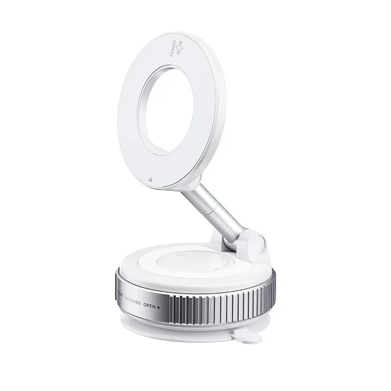 Vacuum Magnetic Suction Cup Phone Mount for Car/Gym/Mirrora/Smooth Surface/Bathroom Mirror,360° AdjustablePhoneHolderfor iPhone. - Shoppiline