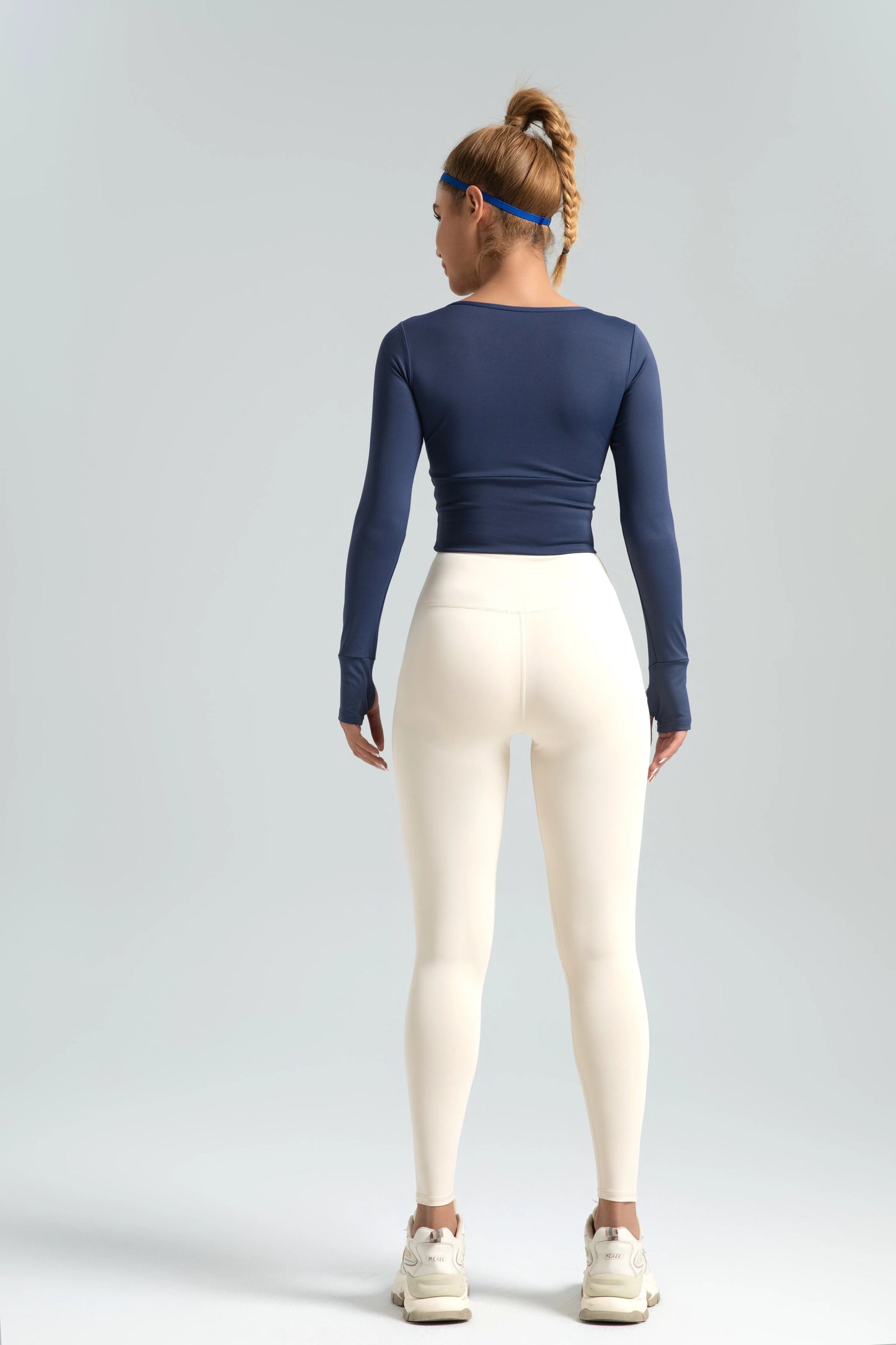 UPF50+Ribbed Yoga Pants High Waisted Gym_eggings Sport Women Fitness SeamlessFemale Legging Tummy Control RunningTraining Tights
