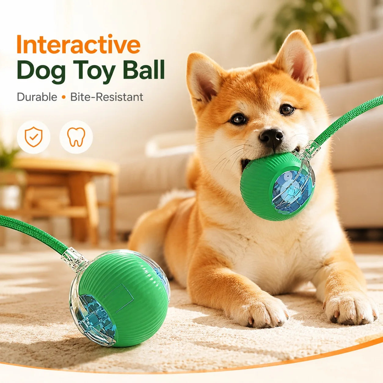 New Dog Interactive Ball Toy,Automatic Rolling Dog Ball Rechargeable,Smart Puppy Interactive Toy,Intelligent Balls Toy for Dogs