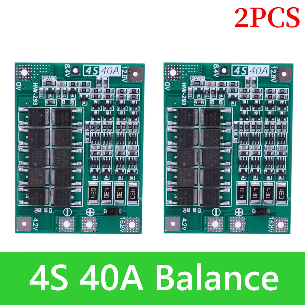 BMS 3S/4S 5A 10A 20A 25A 40A 60A Li-ion Lithium Battery Charger Protection Board 18650 For Drill Motor 12V with Enhance/Balance - Shoppiline