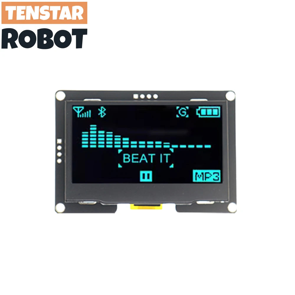 OLED 2.4" 2.42 Inch 128x64 LCD Display SSD1309 12864 4 Pin IIC I2C SPI Serial Interface - Shoppiline