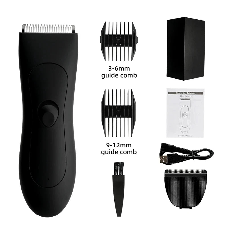 HOMEFISH Mens Body Hair Trimmer for Men Balls Women Lady Shaver Hair Removal Bikini Trimmer Groin & Body Shaver - Shoppiline