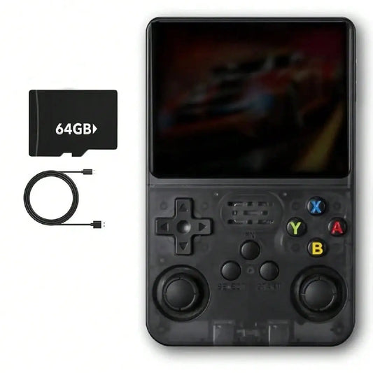 R36S Retro Handheld Game Console Liunx 3.5-inch IPS Screen Built in 64G 20000 Classical Games Portable Game Console Holiday Gift