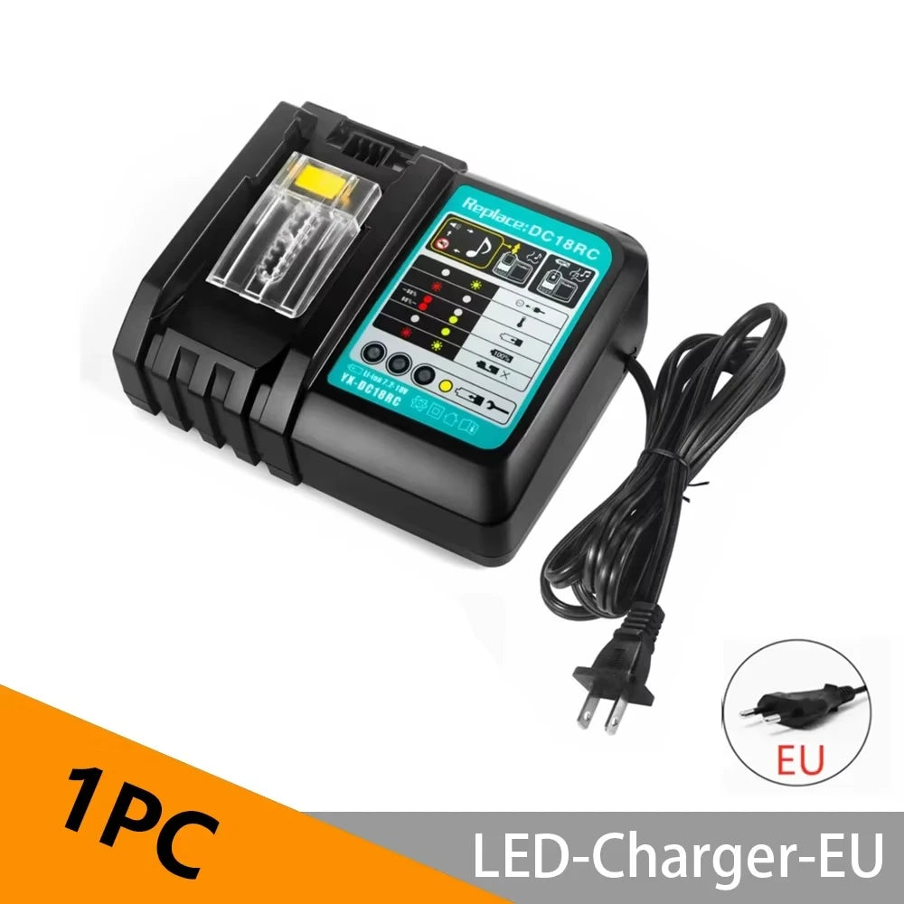 DC18RC Li-ion Battery Charger For Makita 14.4V 18V BL1830 Bl1430 DC18RF BL1815 BL1415 LXT400 BCl180W DC18RD DC18RE DC18SF BL1860