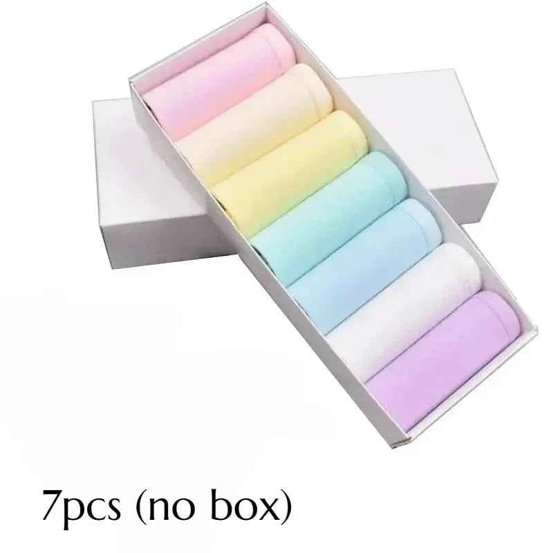Women's 7 Pack Triangle Briefs - Soft Breathable Comfort Fit Solid Color Underwear, Daily Wear Underpants