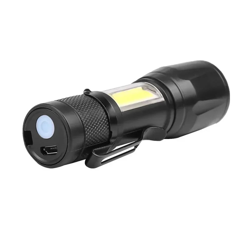High Power LED Flashlight - USB Rechargeable 1000LM, Zoomable Multifunctional Torch for Outdoor Camping,Emergency (Waterproof)
