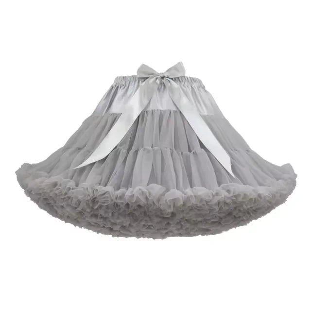Lowest Pirce Womens 2-Layered Pleated Tulle Petticoat White Black Tutu Puffy Party Cosplay Skirt Lolita Cosplay Bridal Crinoline