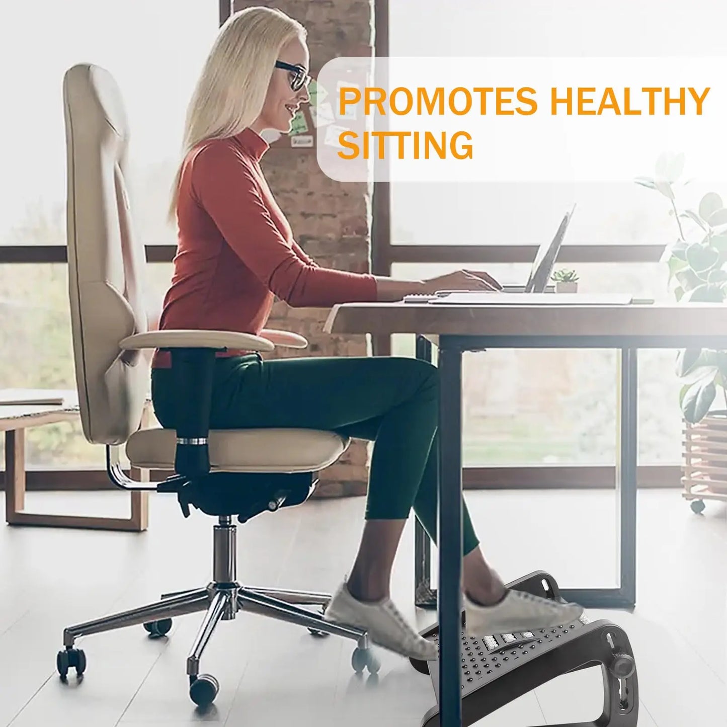 Foot Rest for Under Desk at Work,Adjustable Height Foot Rest Portable Under Desk Foot Stool for Home,Office