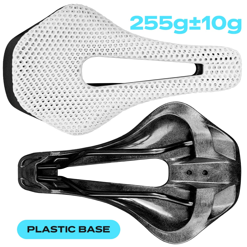 RYET Full Carbon 3D Printed Saddle Ultralight Hollow Comfortable Breathable MTB Road Racing Bike Cycling Seat Bicycle Accessory - Shoppiline