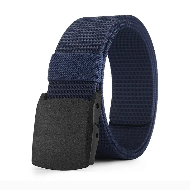 Men's Belt Outdoor Casual Canvas Belt Metal Free Training Nylon Tactical Belt，Versatile For Jeans, Dress，Casual ，For Men Women