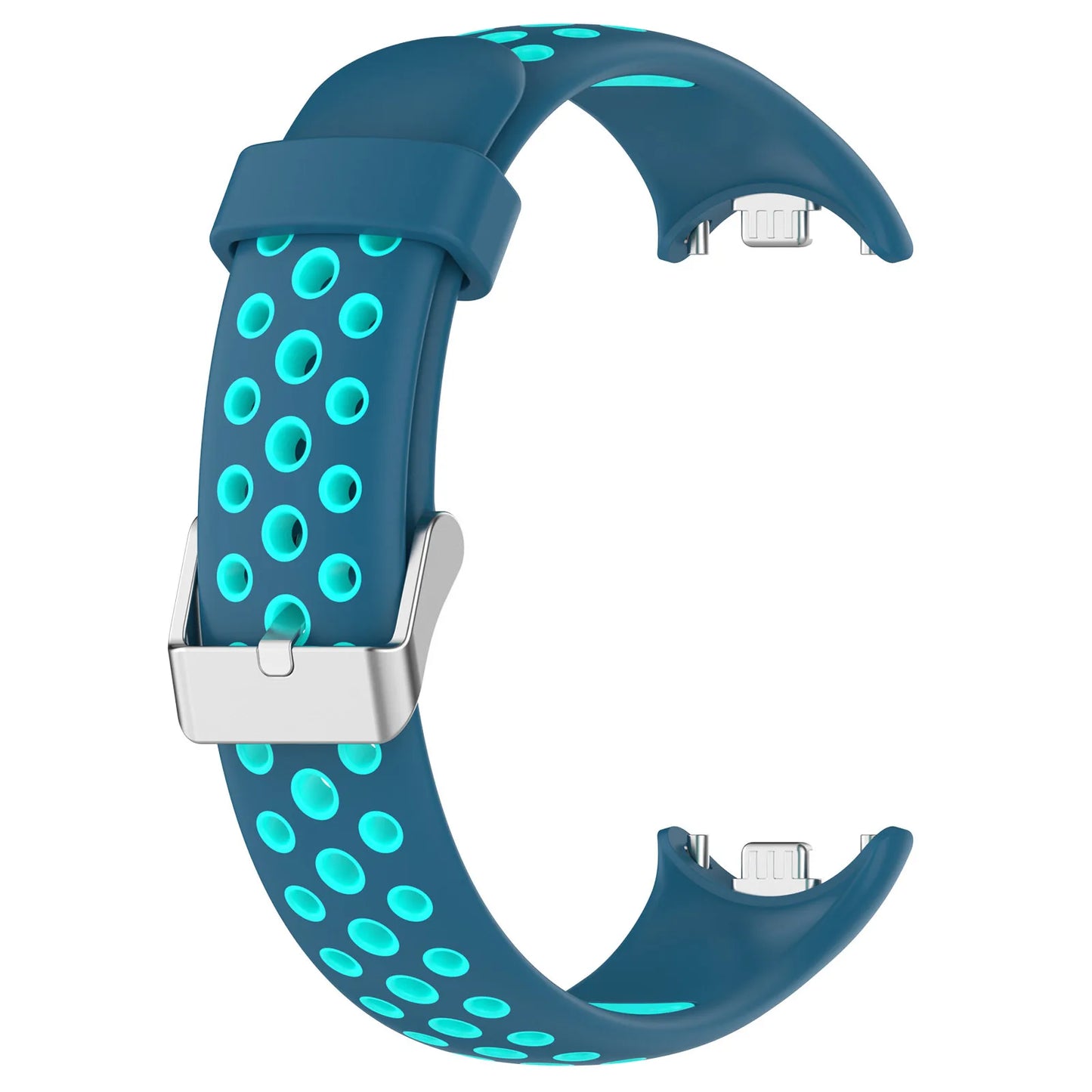 Für Xiaomi Band 8 9 Silikonarmband, zweifarbiges, atmungsaktives Smartwatch-Armband, Ersatzarmband für Xiaomi MiBand 8 9