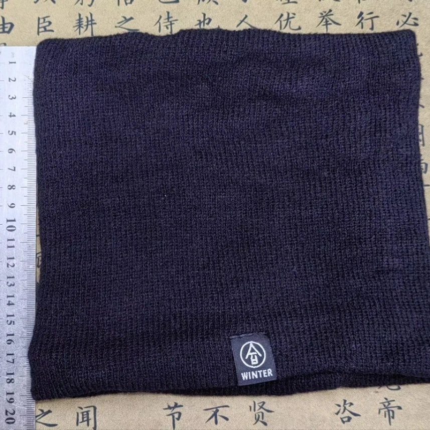 Knitted Neck Warmer Sports Scarf Fashion Soft Women Men Face Cover Winter Skating Running Hiking Scarves Thick Cold-proof Collar