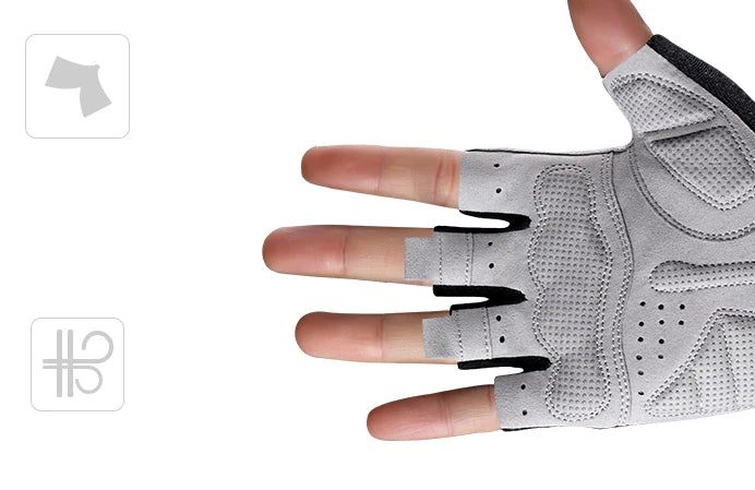 ROCKBROS Cycling Bike Gloves Half Finger Shockproof Breathable MTB Mountain Bicycle Sports Gloves Men Women Cycling Equipment - Shoppiline