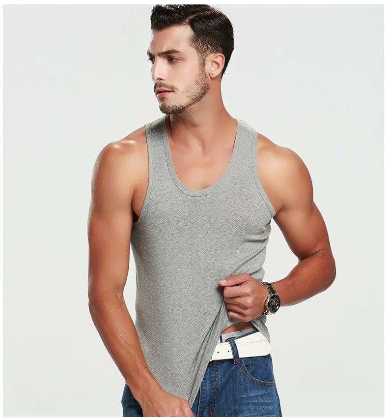 Sommer, leicht, Baumwolle, eng anliegend, Weste, Sport, lässig, Familie, Pyjama, Outdoor, eng anliegend, Top, atmungsaktiv, schnell trocknend, Weste, 2025, neu, Herren