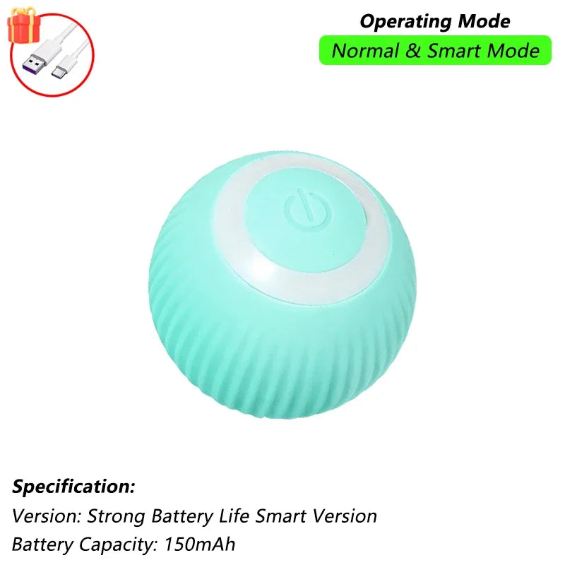 iLMH 1/2 PCS Cat Interactive Ball Toy Automatic Rolling Ball Faux Tail Rechargeable Smart Pet Electric Toy Pet Toy Imitate Mouse