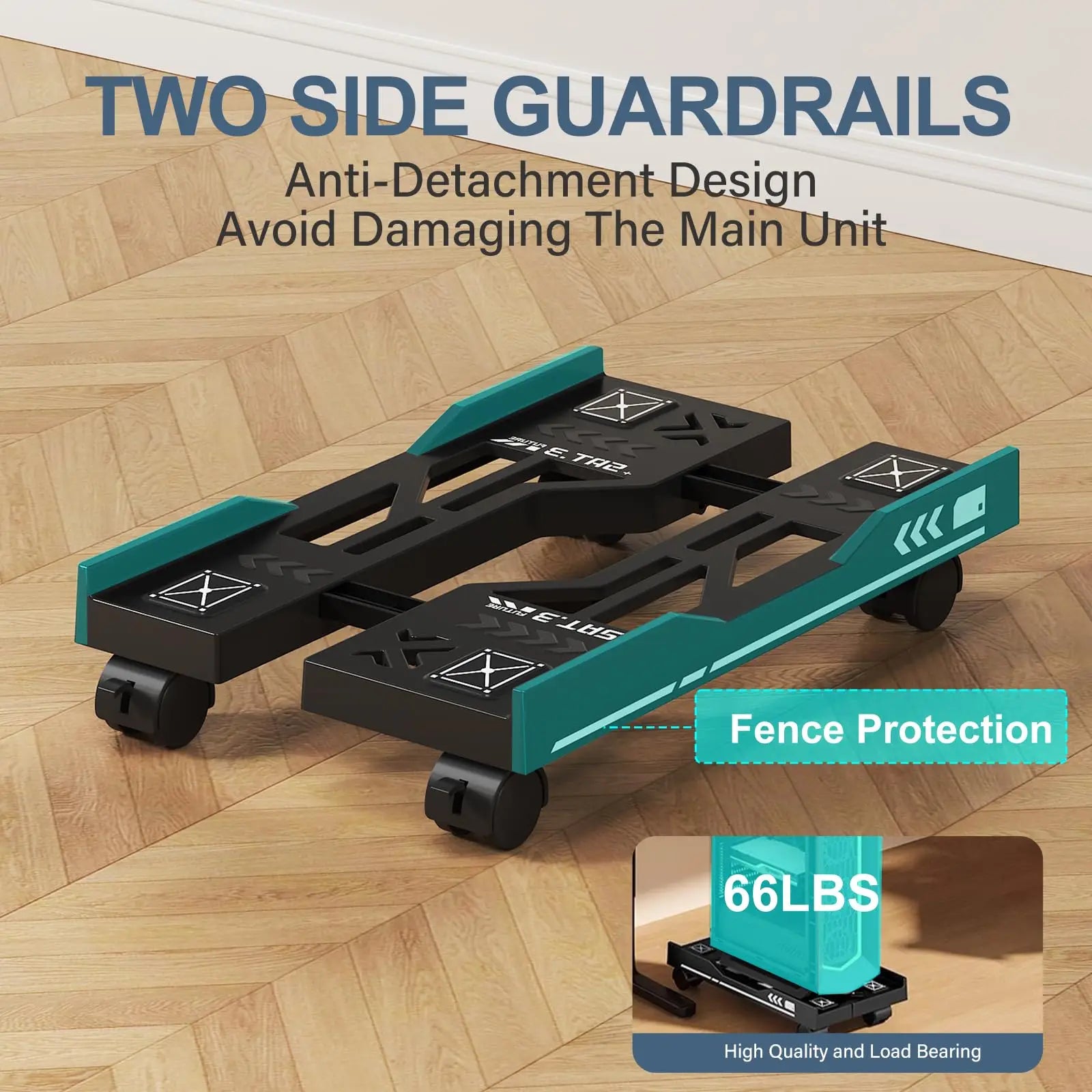 Mobile PC Tower Stand Adjustable Shelf Computer CPU Holder Telescopic Desktop Stand Computer Bracket Cart With Rolling Caster - Shoppiline