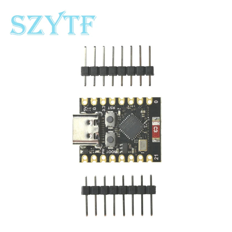 Carte de développement ESP32-C3 SuperMini WiFi compatible Bluetooth Flash 4 Mo SRAM 400 Ko pour projets Arduino IoT