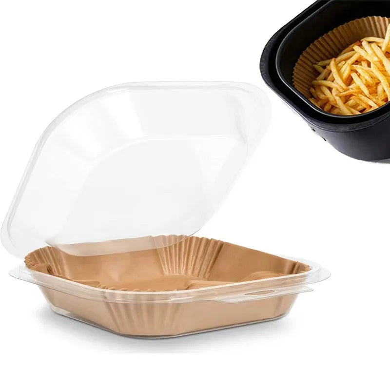 Air Fryer Special Paper High-temperature Resistant Oil Absorbing Paper Pad Food Grade Special Paper Circular Square Baking Paper