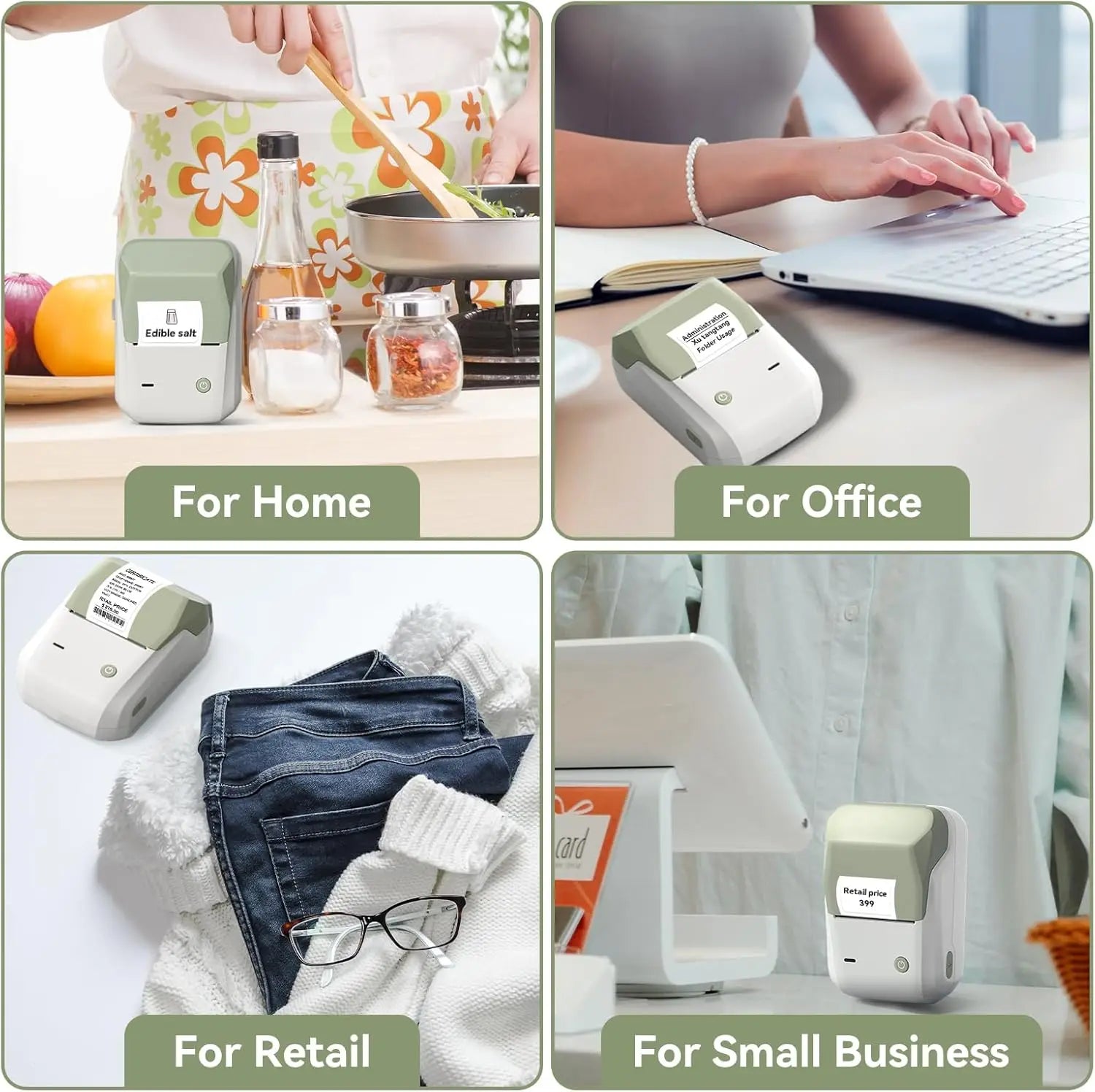 NIIMBOT B1 Portable Thermal Printer With Tapes 2 Inch Adhesive Label Machine Mini Bluetooth Sticker Maker Waterproof Labels Roll - Shoppiline