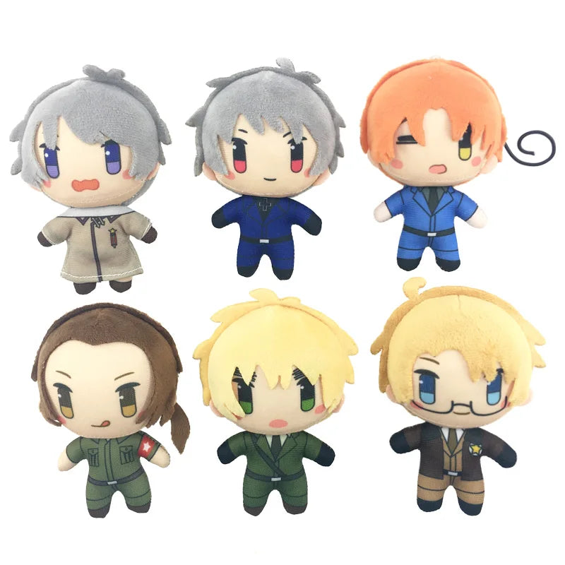 10cm Hetalia Axis Powers Mini Plush Doll Pendant Alfred F. Jones Arthur Kirkland Cosplay Stuffed Toy For Anime Fans - Shoppiline