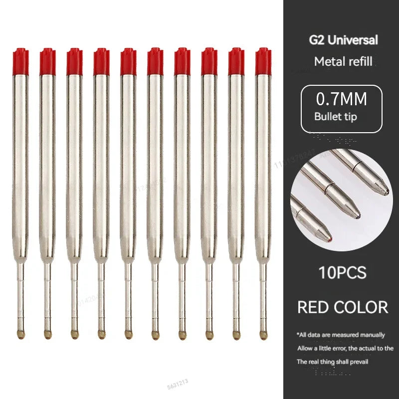 5-20pcs L:3.9 in/99mm Ballpoint Pen G2 Refills for Medium Point Blue Red Black Ink Rods for Office Stationery School Supplies
