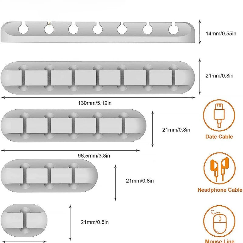 Wire Organizer Mobile Phone Charging Cable Data Cable Wire Routing Storage Cable Organizer Snap Clip