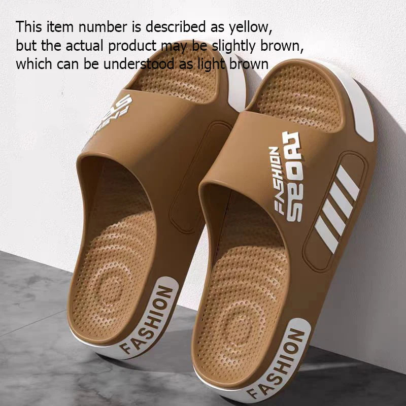 Men Women Outdoor Soft EVA Slippers Thick Bottom Couple Summer Home Sandal Anti-Slip Indoor Casual Bathroom Shower Flip Flops