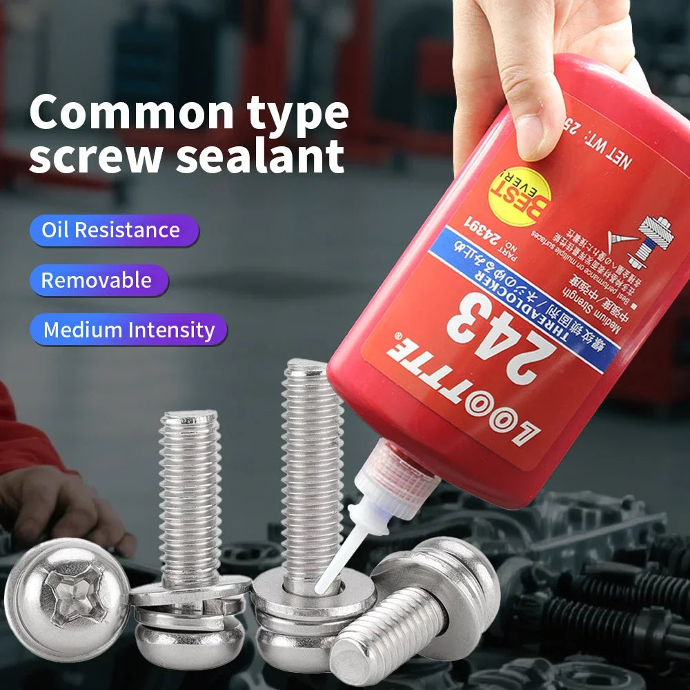 1/2/3pcs Threadlocker Screw Glue Quickly Cured Thread Locking Agent Anaerobic Adhesive Corrosion-Resistant Anti-Loosening Glue