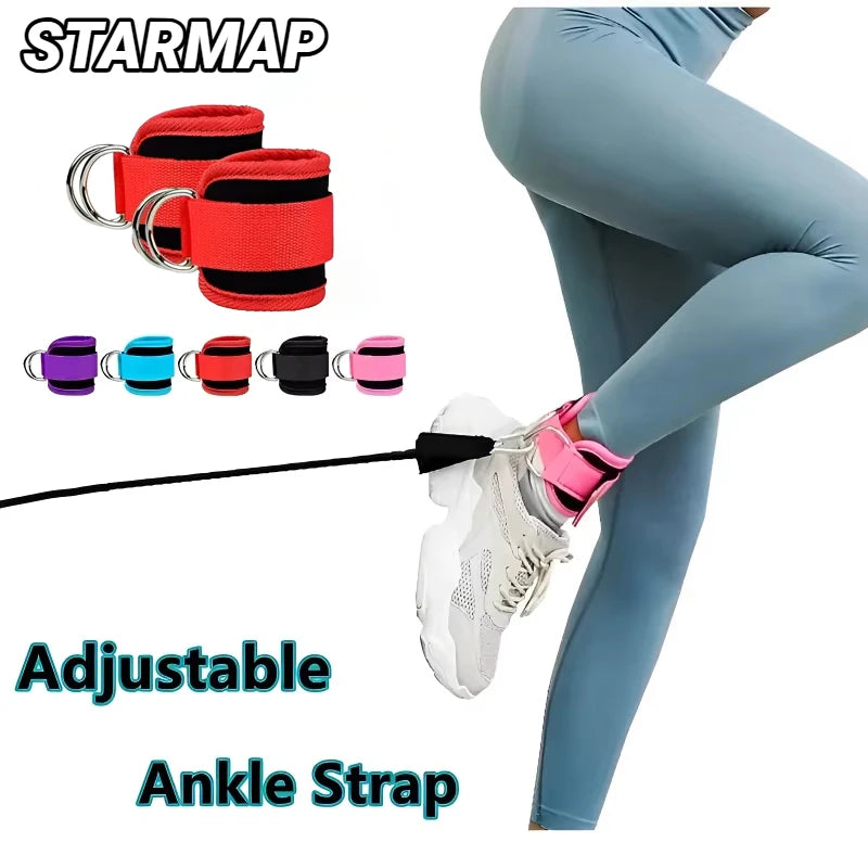 Hip Fitness Ankle Straps Adjustable Gym Leg Strength Workouts With Buckle Sports Guard Abductors For Gantry Training Butt Device