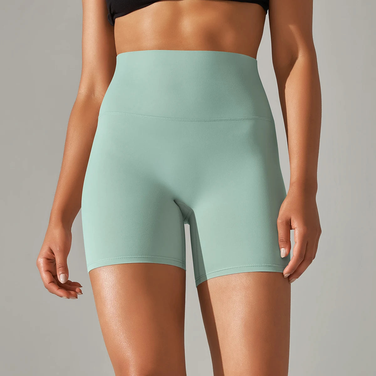 1PC Yoga Shorts Women Fitness Shorts Running Cycling Shorts Breathable Sports Leggings High Waist Summer Workout Gym Shorts