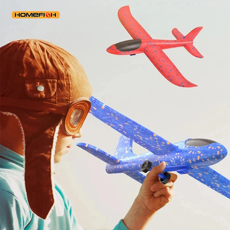 Children's Foam Ejection Aircraft Toys Parent-Child Interaction Outdoor Foam Aircraft Park