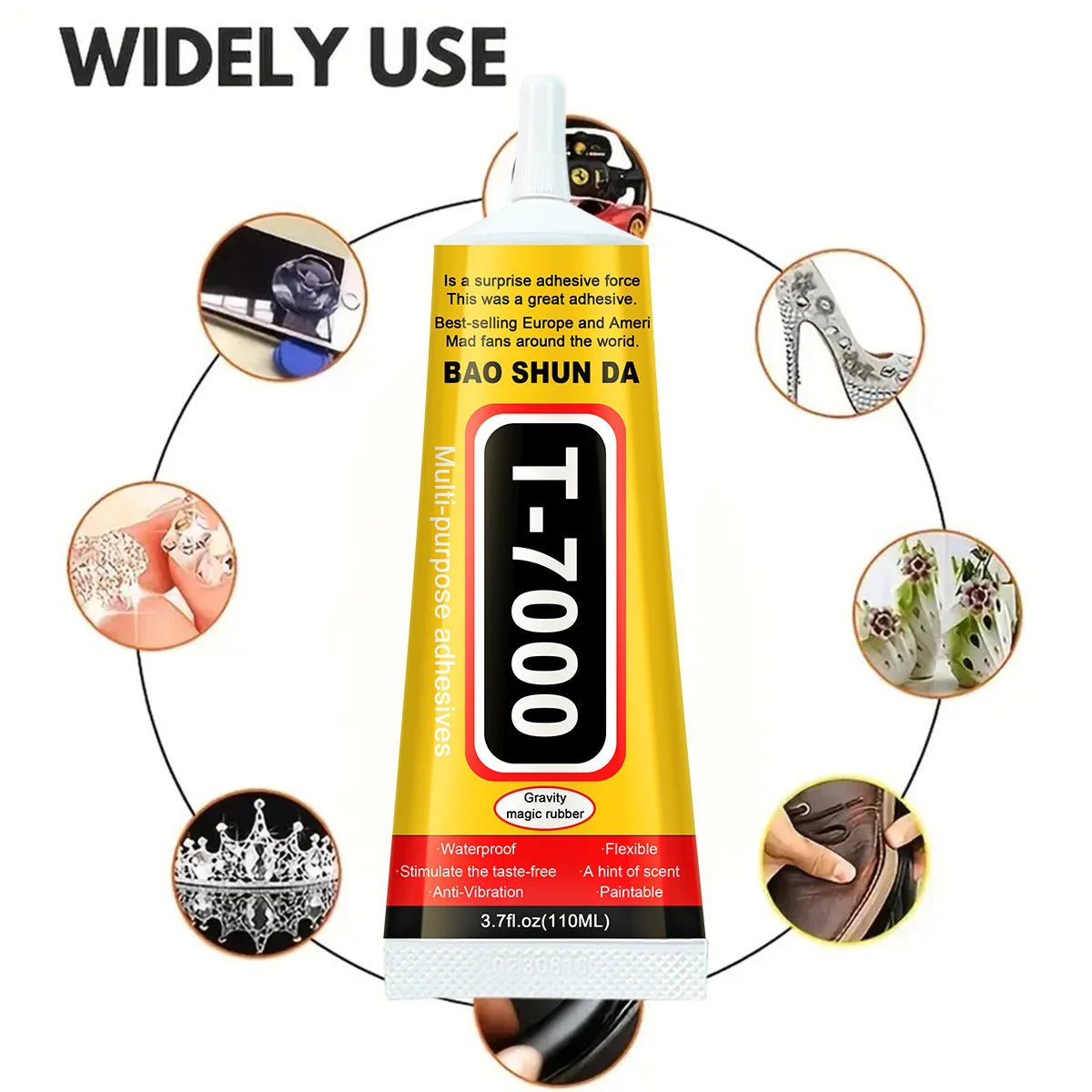 15ML 50ML 110ML B-7000 Clear Contact Phone Repair Adhesive Universal Glass Plastic DIY Glue T7000 with Precision Applicator Glue - Shoppiline