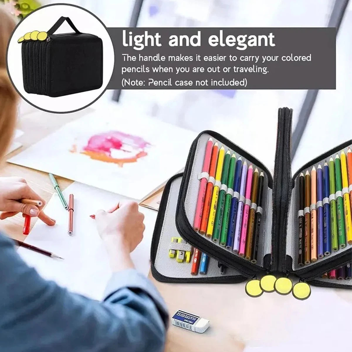 72 Holes Four layers Pencil Case Large Capacity Kawaii Pen Storage Bag Korean Stationery Back to School Office Supplies - Shoppiline