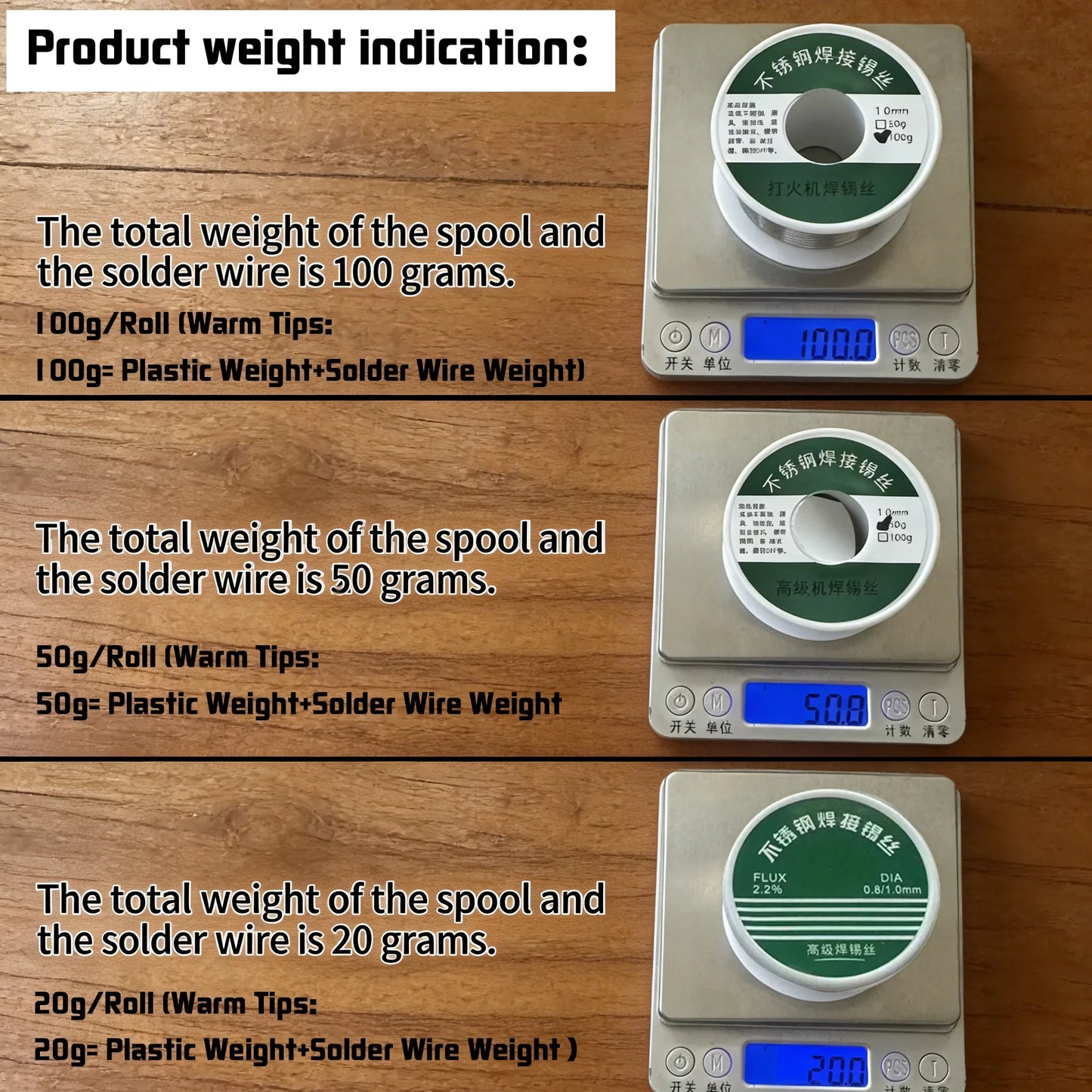 0.8mm 1.0mm 20g 50g 100g Soldering Tin Wire Tin Melt Rosin Core Solder Soldering Wire Roll No-clean FLUX 2.0%