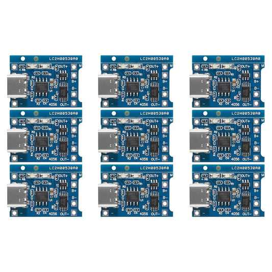 2/20pcs TP4056  4067 +Protection Dual Functions 5V 1A Type C 18650 Lithium Battery Charging Board Charger Diy Kit Electronic