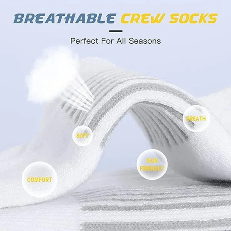 6/12 paires de chaussettes de sport pour hommes, de haute qualité, confortables, antidérapantes, pour le football, grande taille, nouveau style