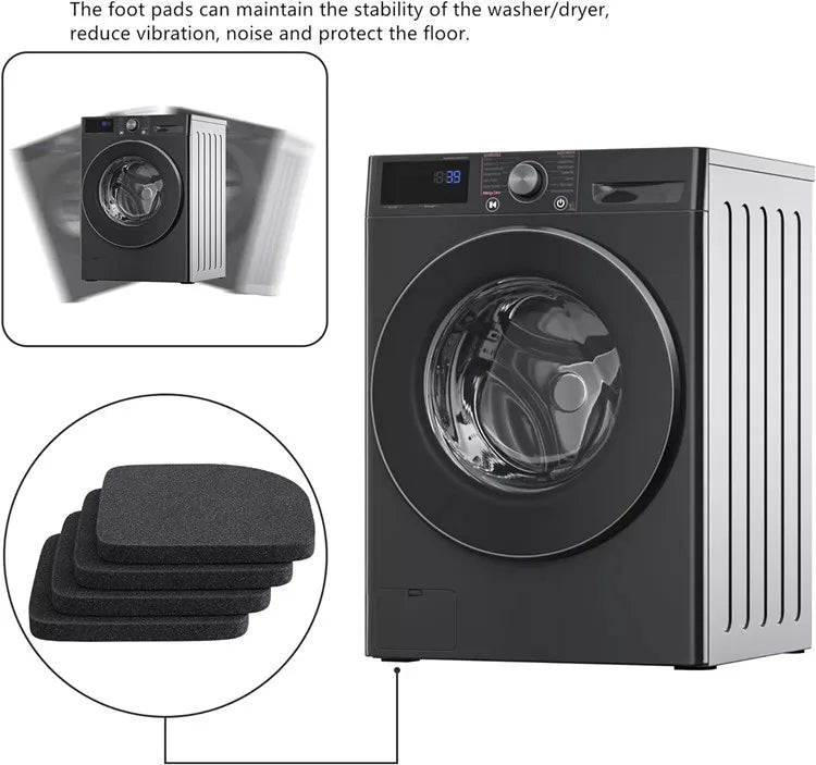 4/8pcs/set New Washing Machine Anti Vibration Pad Shock Proof Non Slip Foot Feet Mat Non-slip Mats Stand Refrigerator Home tools