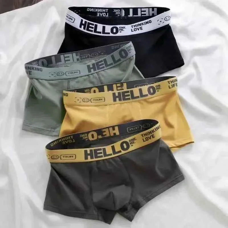 Men's Boxer Briefs Soft Comfortable Breathable Lightweight Daily Wear Male Underpants