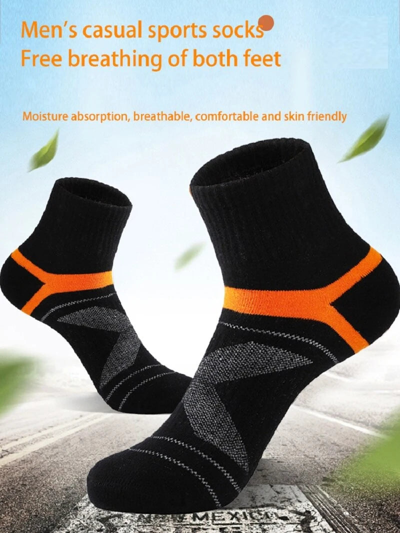 3 paires de chaussettes noires de haute qualité pour hommes, chaussettes de sport noires, décontractées, douces, pour la course à pied, d'été, absorbantes, respirantes, chaussettes masculines