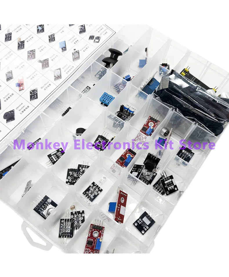 45 in 1 Sensors Modules and  16 Kinds Starter Kit For Arduino Raspberry Pi , Better Than 37 in 1 With Box DIY UNO R3 MEGA2560 - Shoppiline