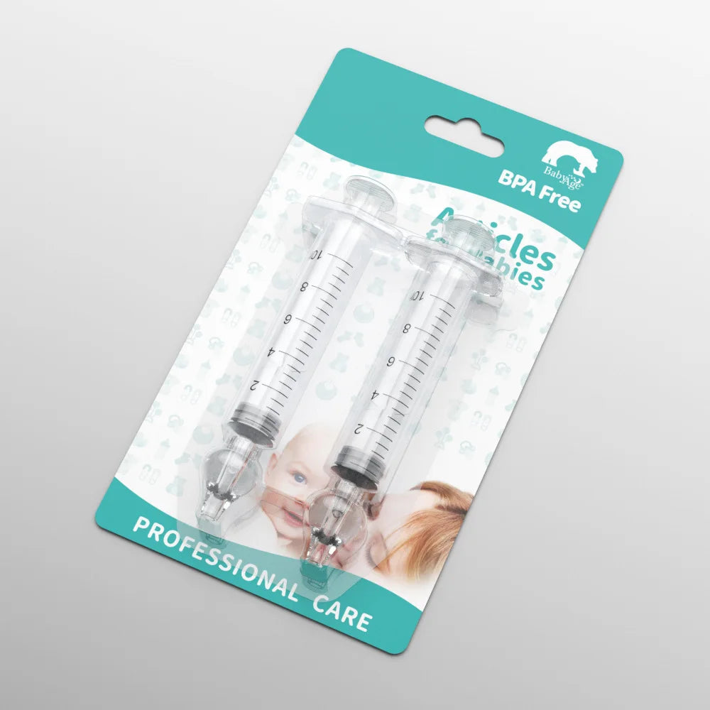 Baby Nose Cleaner 2Pcs Nasal Washer Needle Tube Washer 10ML Infant Nasal Aspirator Cleaner Syringe Washing Baby Care Tools