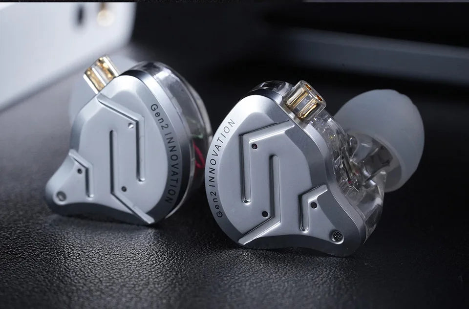 Écouteurs intra-auriculaires hybrides KZ ZSN Pro 2 1BA+1DD en métal HIFI Bass Casque de surveillance Écouteurs de sport à réduction de bruit